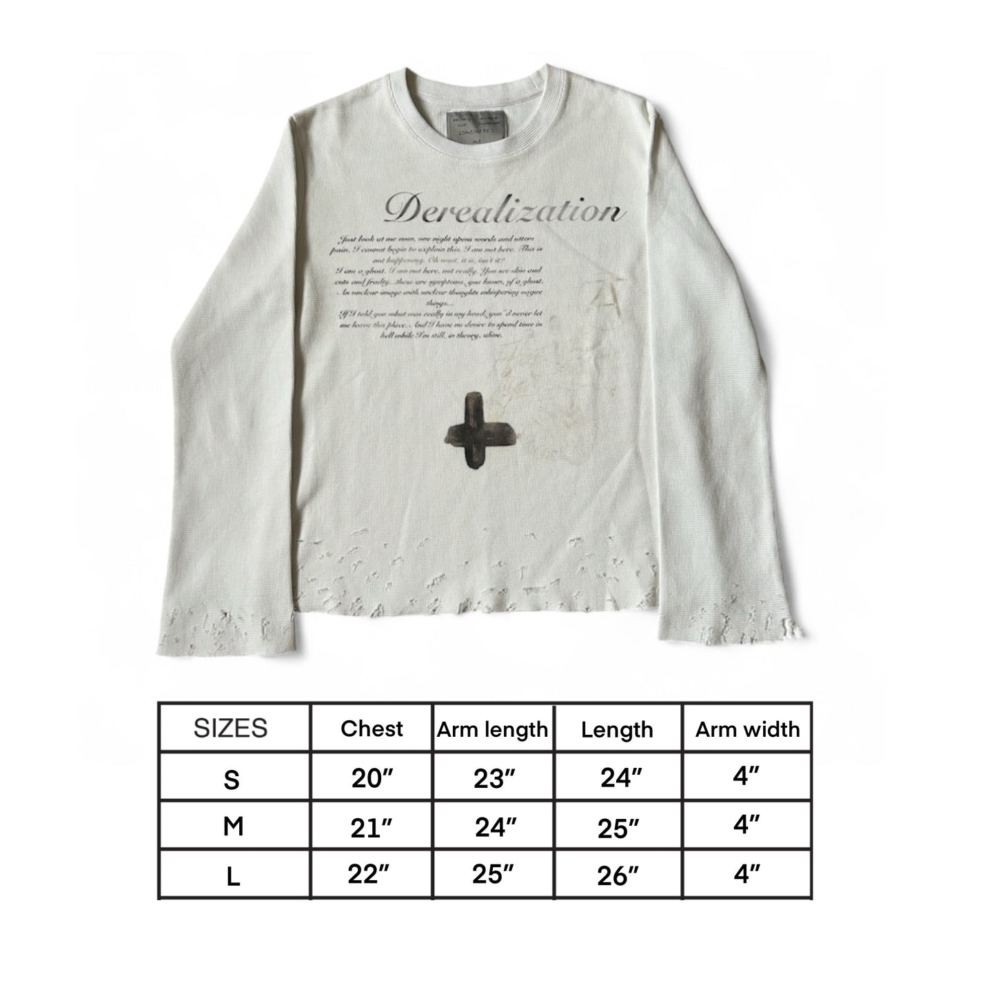 “Derealization” Waffle Knit